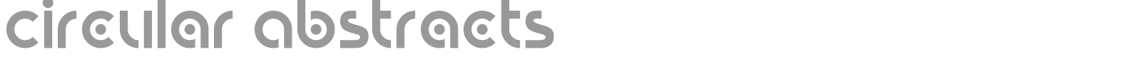 Circular Abstracts font preview